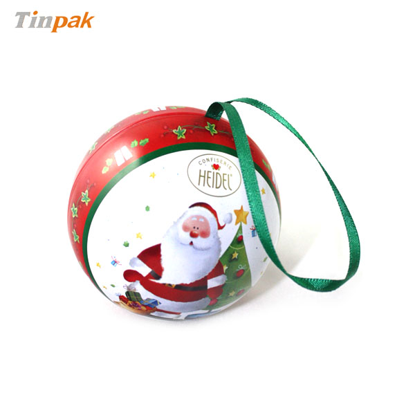 Christmas ball gift tins