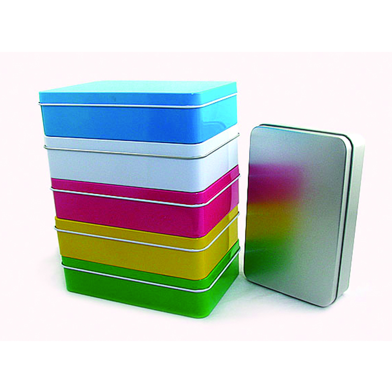 fancy colorful rectangular chocolate tin wholesale