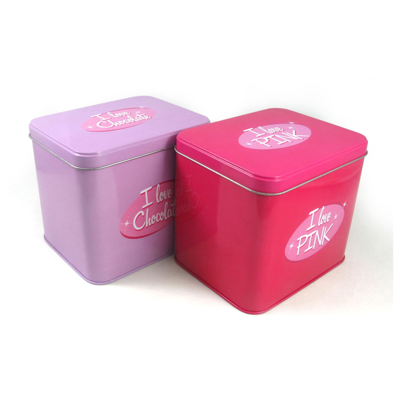 Lovely Rectangular Sweets Tin Box Wholesale