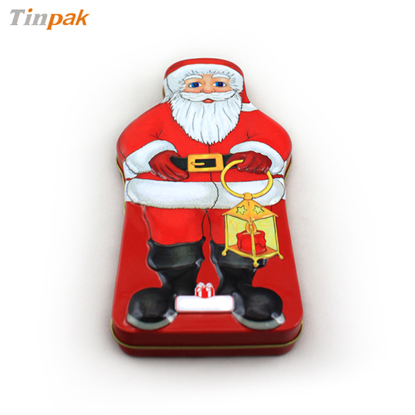 Christmas Santa chocolate tin box