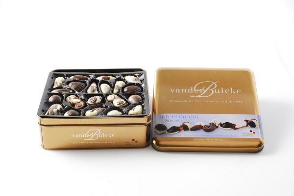 Large Luxury Chocolate Metal Tin Box Package