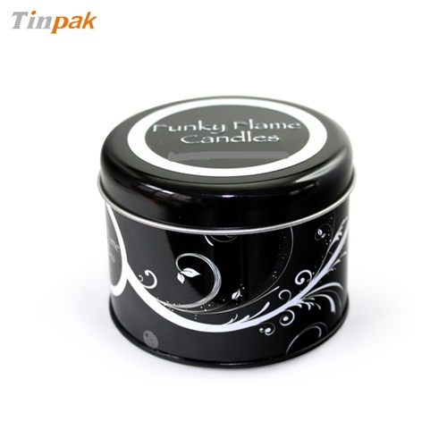 round tin case for candles