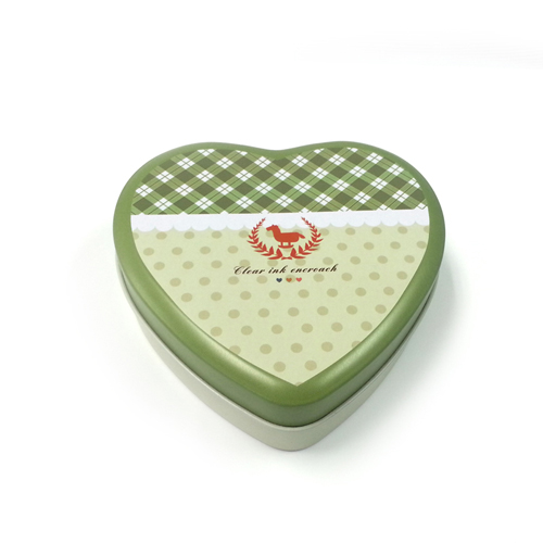 heart shaped tin container for chocolate