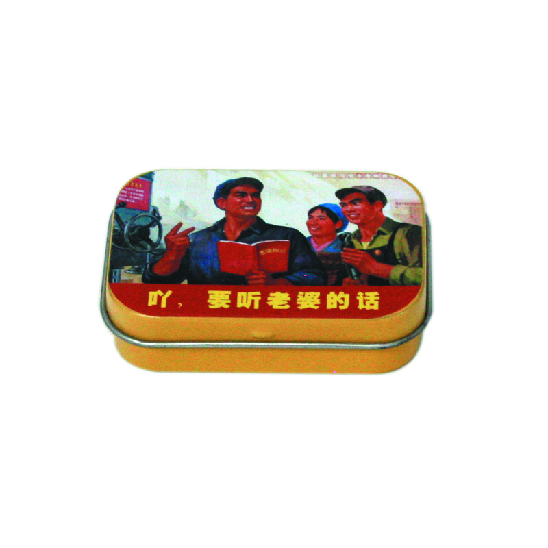 rectangular decorative mint tin