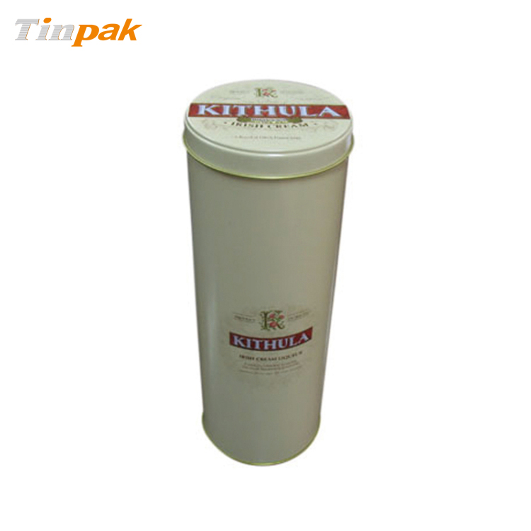 Wholesale Premium round wine tin with step for lid