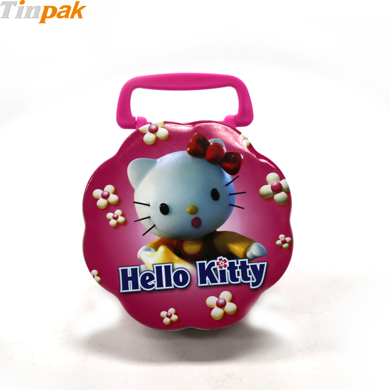 Cartoon Flower Shape Metal Lunch Box