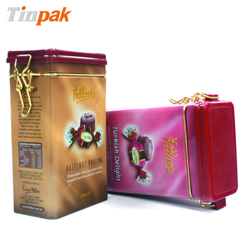 printed candy metal box for sale