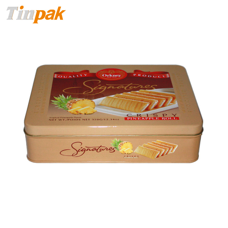 Premium metal cookie tin box