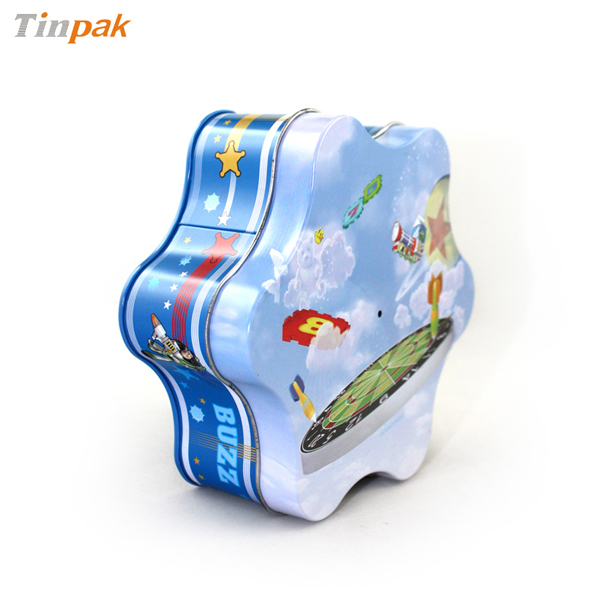 Premium Gift Plum-Blossom Shape Tin