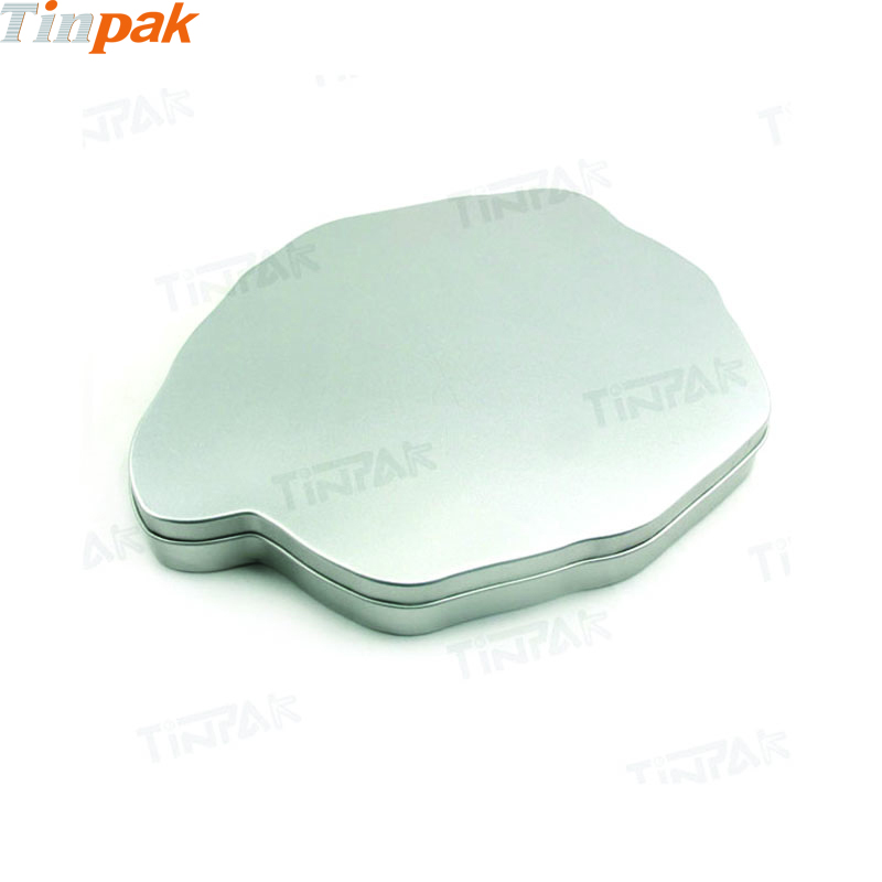 Wholesale Plain Map Shape Tin With Lid