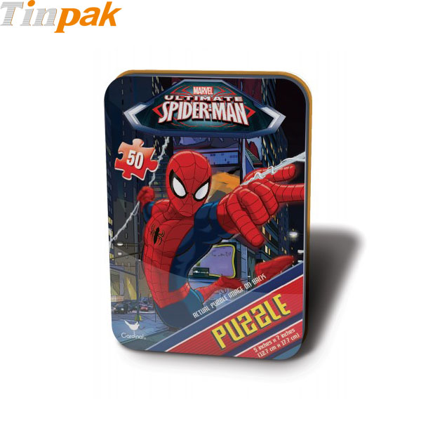 Spiderman Mini Puzzle Tin for 50 Pieces