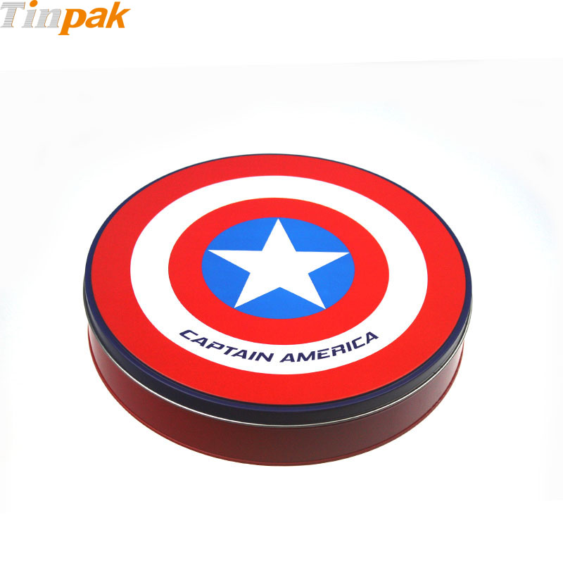 Custom Printing Round Antique Food Tin