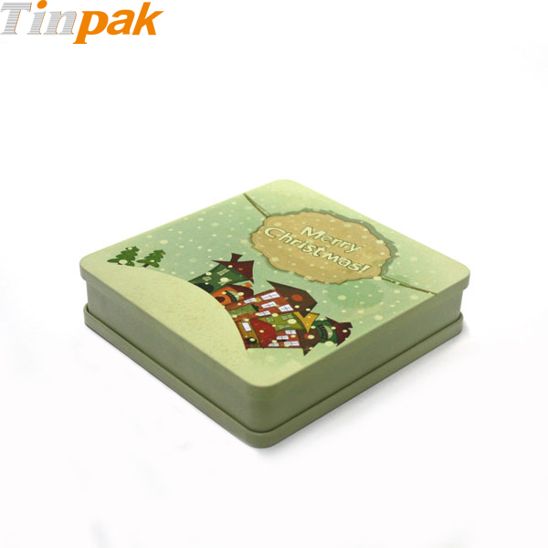 Bulk Rectangular Christmas Tins with Lid