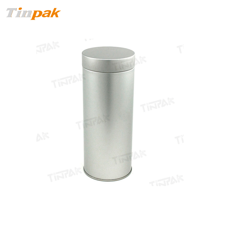 Round Plain Tea Tin with Airtight Lid