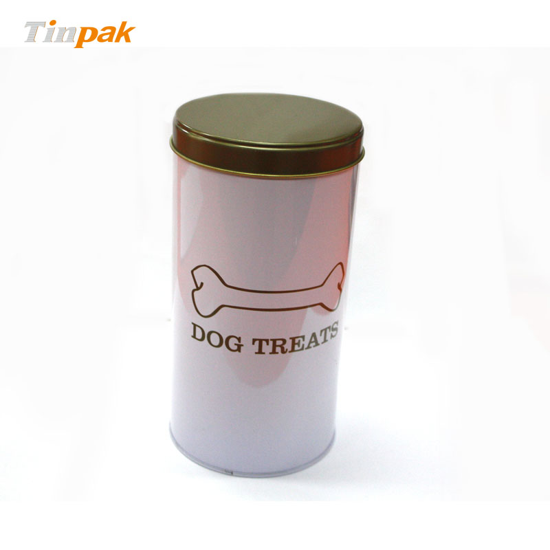 Wholesale premium round dog food tin