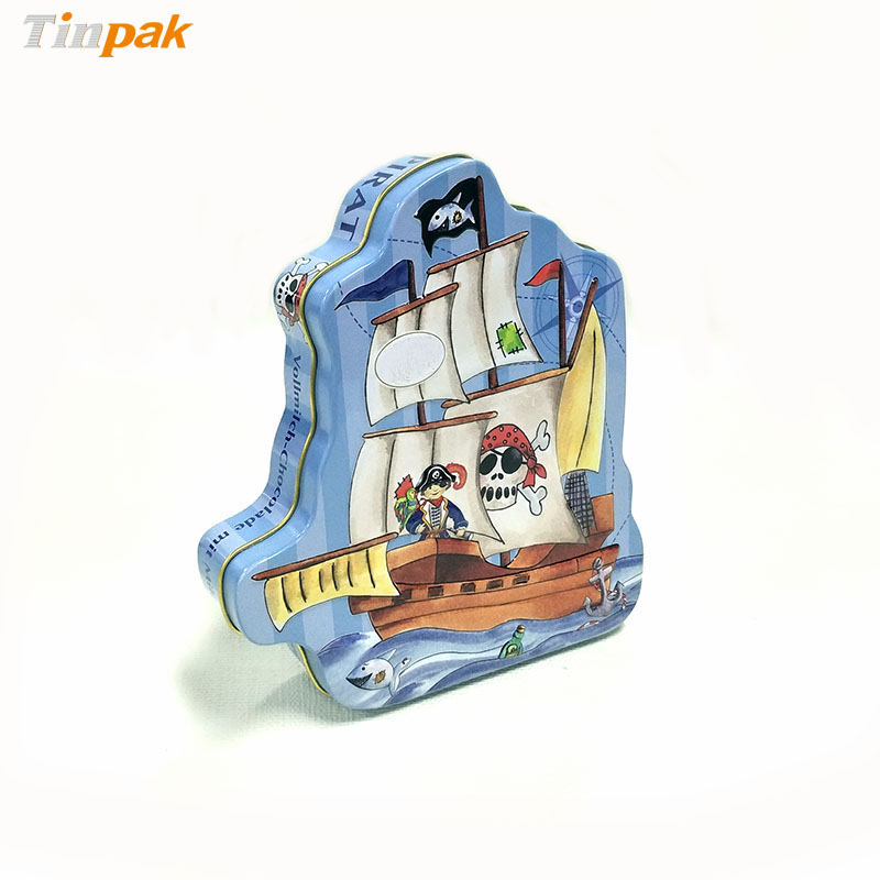 Wholesale Custom Pirate Ship Metal Box for Chocolates