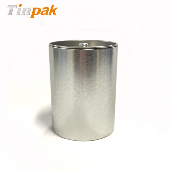 Stainless Steel airtight plain round coffee metal canister