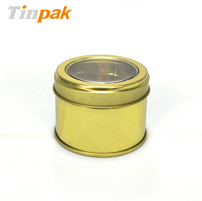 wholesale aluminum scented candle holder with clear lid