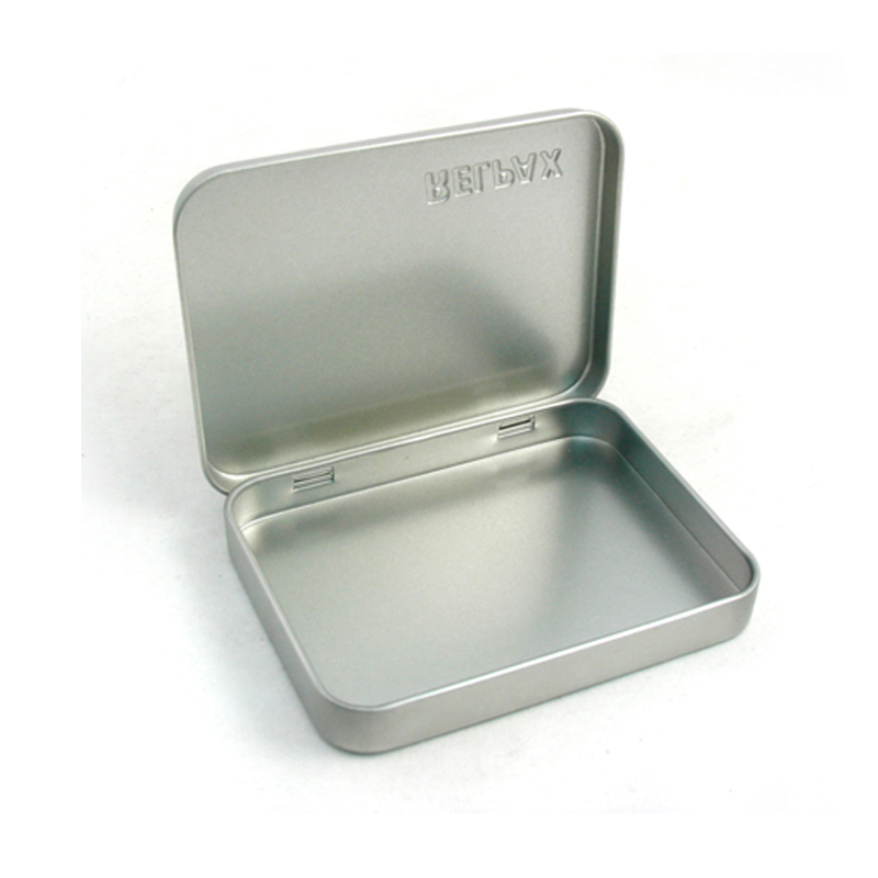 Plain hinged chewing gum mint tins