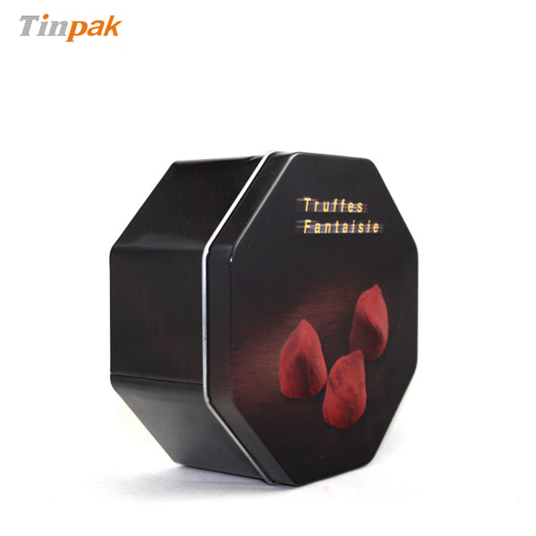 Octagonal Chocolate Gift Tin Box Wholesale